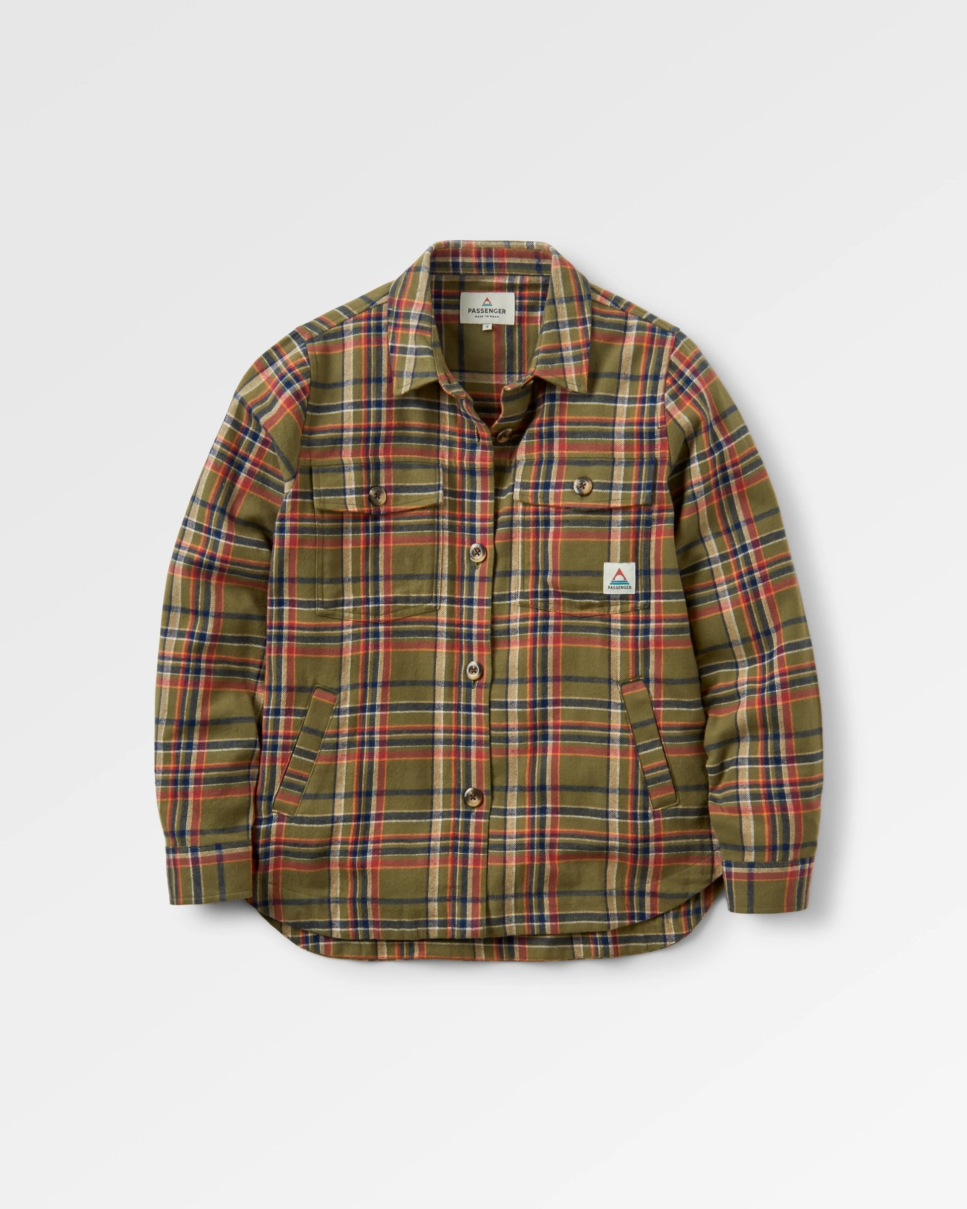 Stella Organic Cotton LS Shirt - Khaki Check