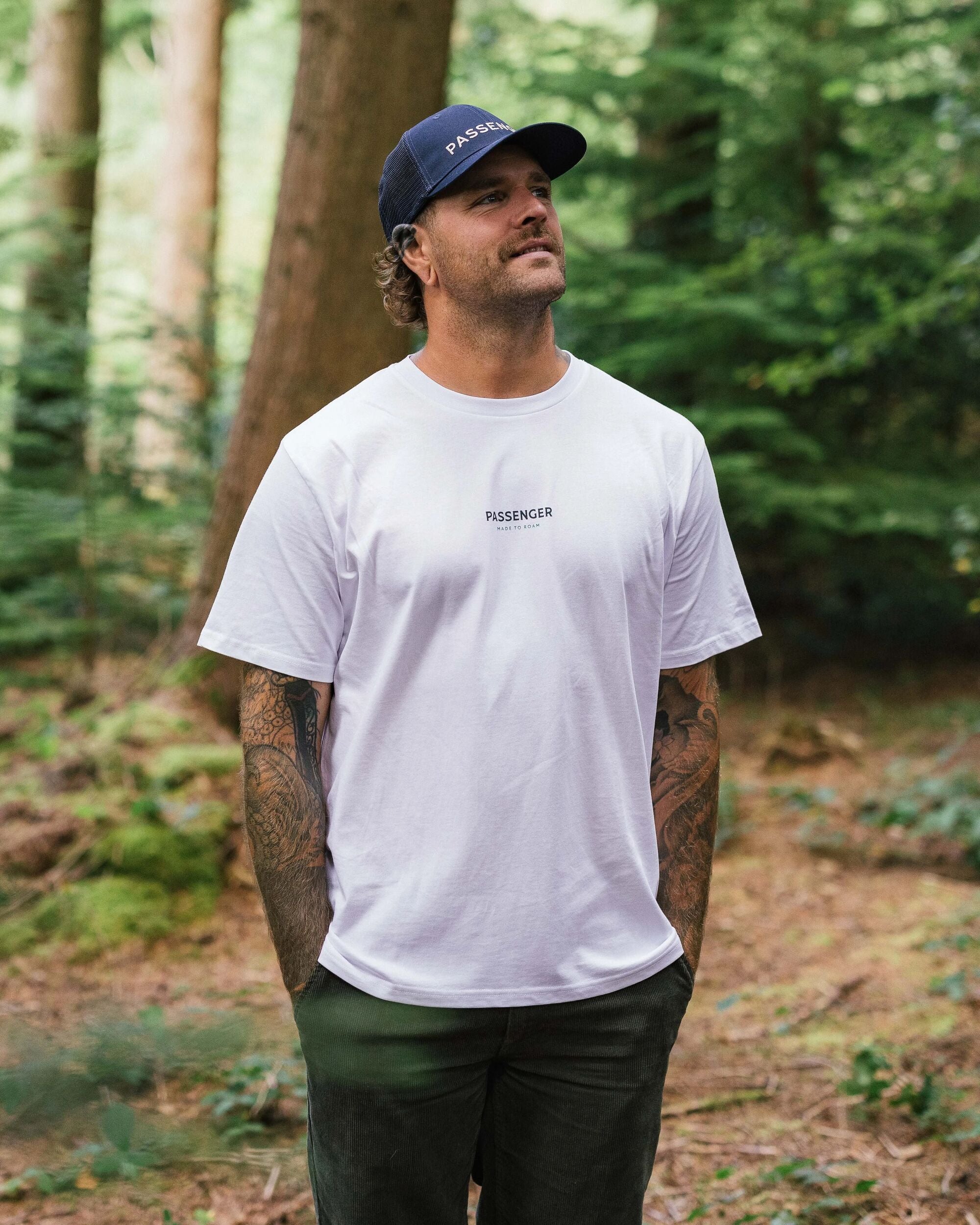 Phoenix Organic Cotton T-Shirt - White - Lifestyle