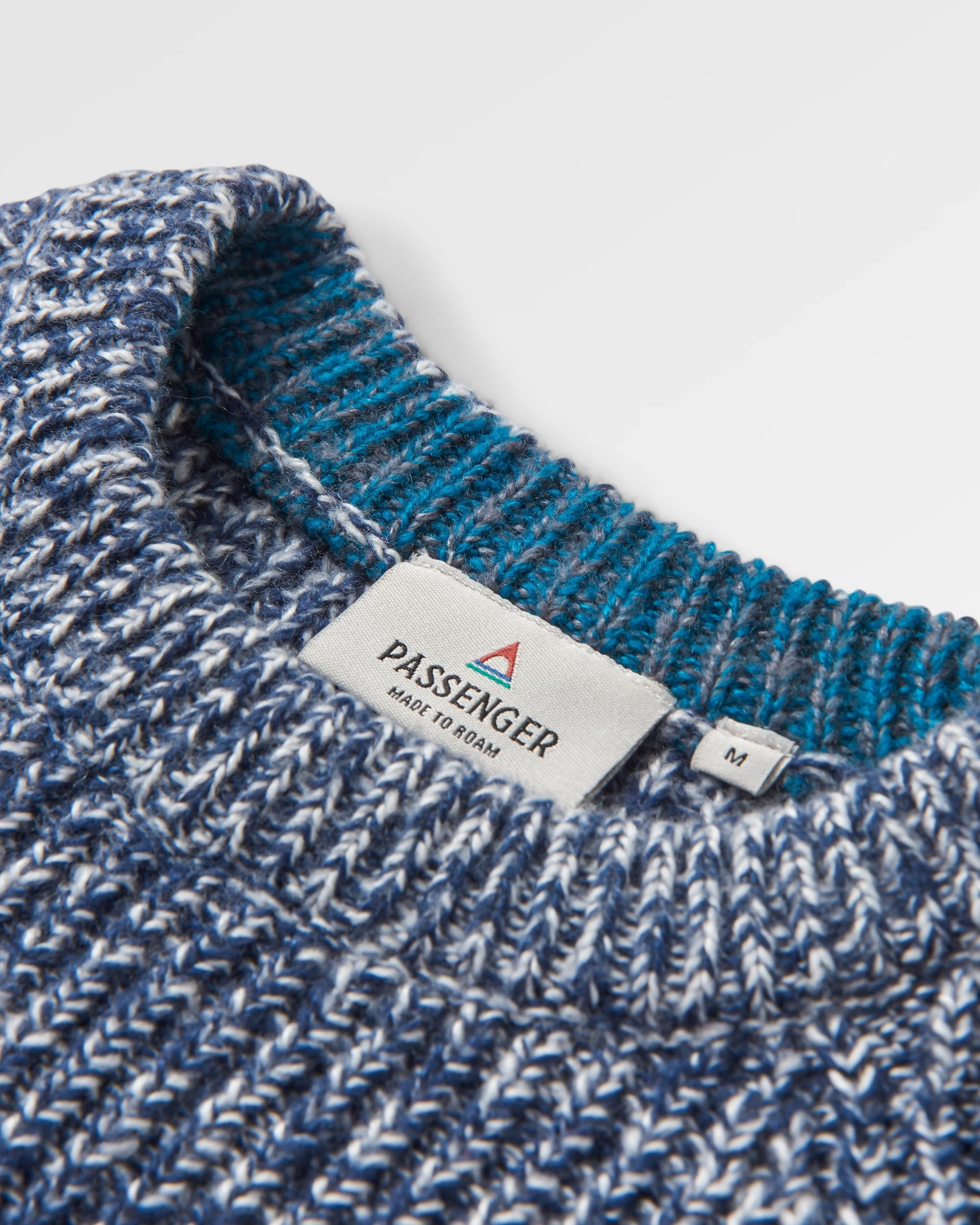 Fog Recycled Knitted Jumper - Grey Marl - Flatlay