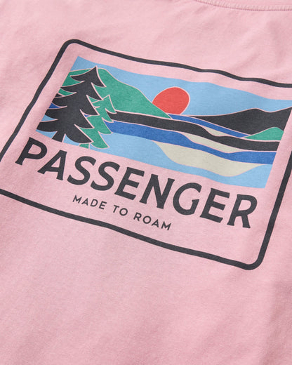 Roamer Recycled Cotton LS T-Shirt - Pink Haze - Flatlay