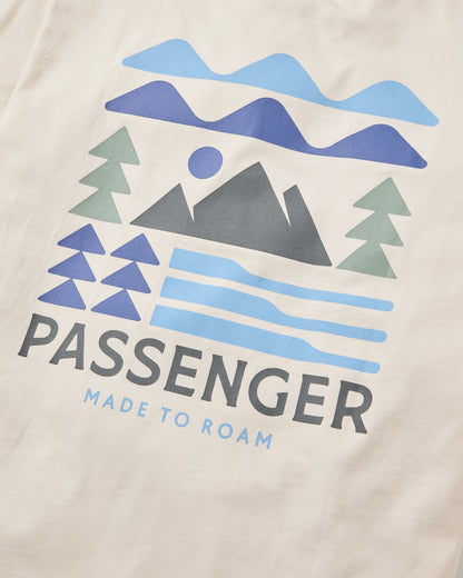 Cutout Organic Cotton T-Shirt - Birch - Flatlay