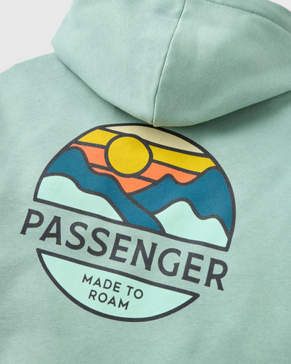 Laidback Relaxed Fit Hoodie - Pistachio - Flatlay