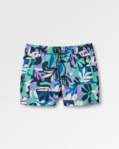 Way Out NetPlus® All Purpose Short - Mountain Foliage Purple - Flatlay