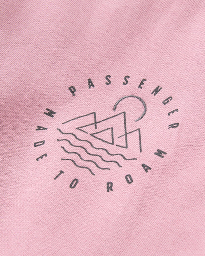 Remote Recycled Cotton Sweatshirt - Pink Haze - Flatlay