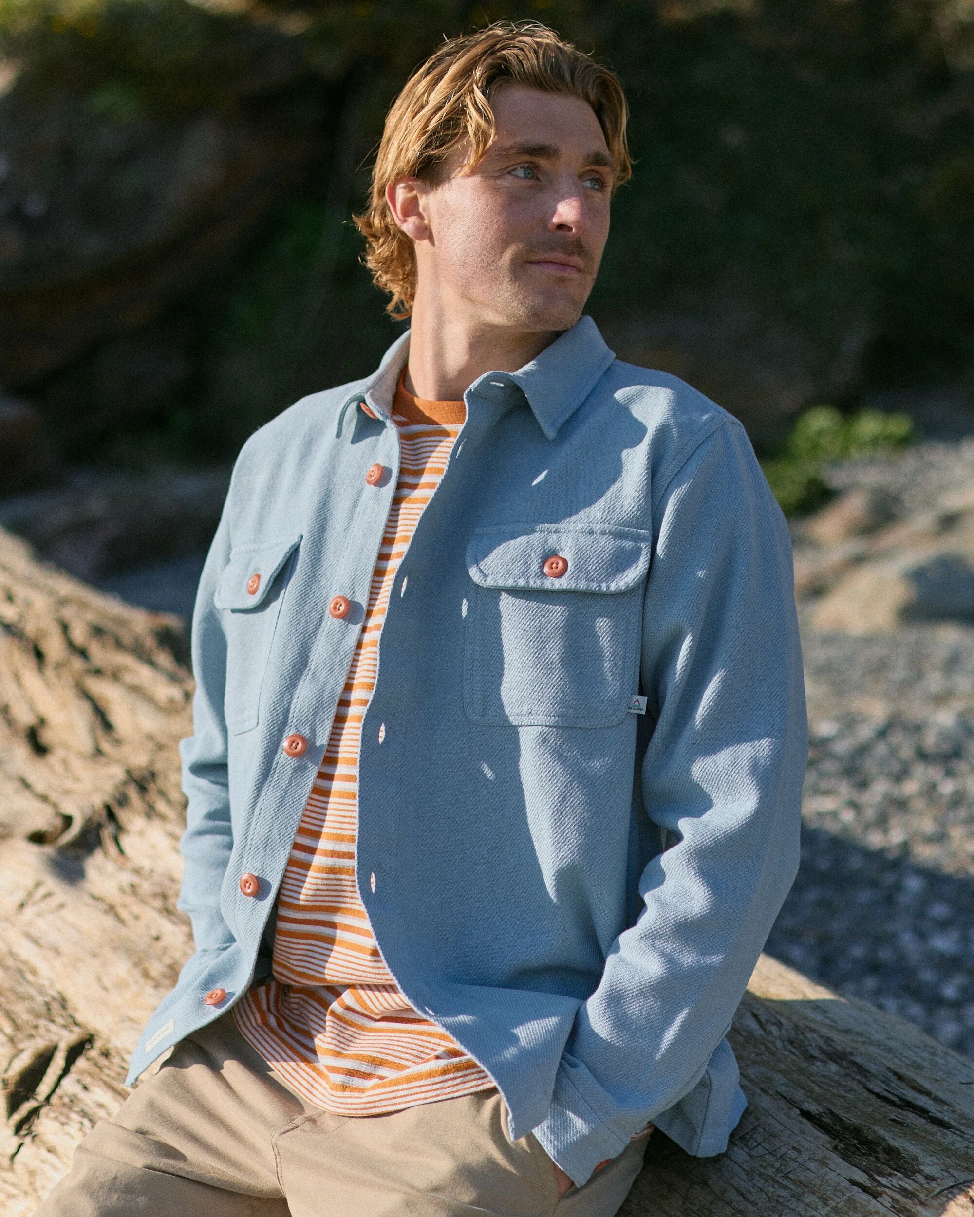 Island Twill Shirt - Faded Denim - Lifestyle