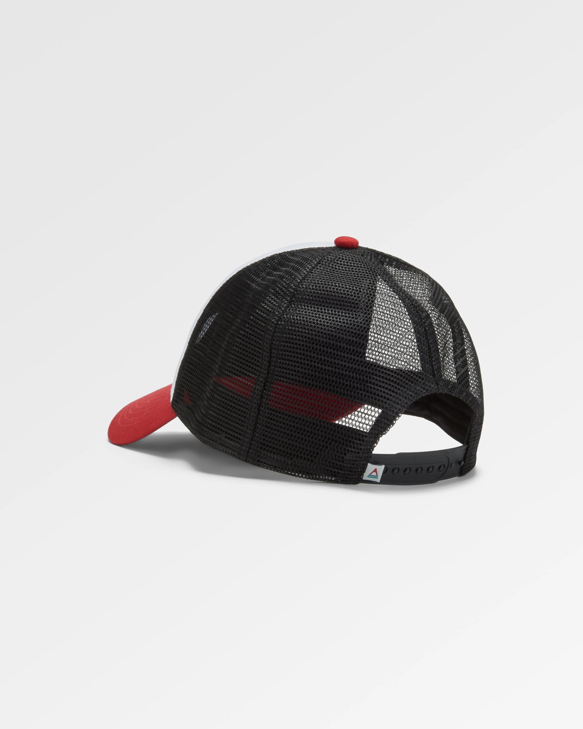 Made To Roam Trucker Cap - Black/Red Spice - Flatlay