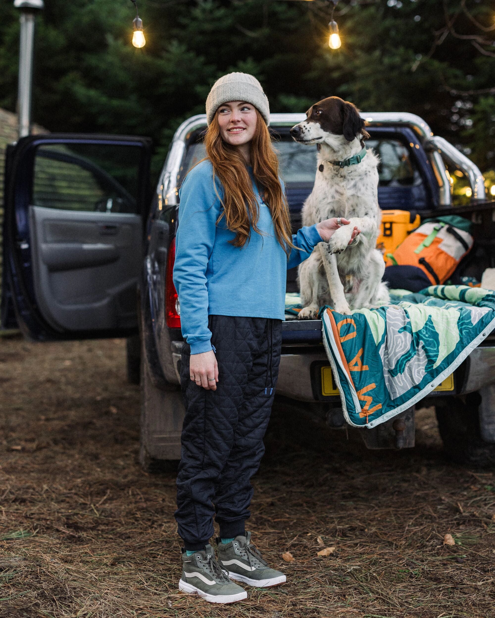 Homewood Recycled Quilted Jogger - Black - Lifestyle