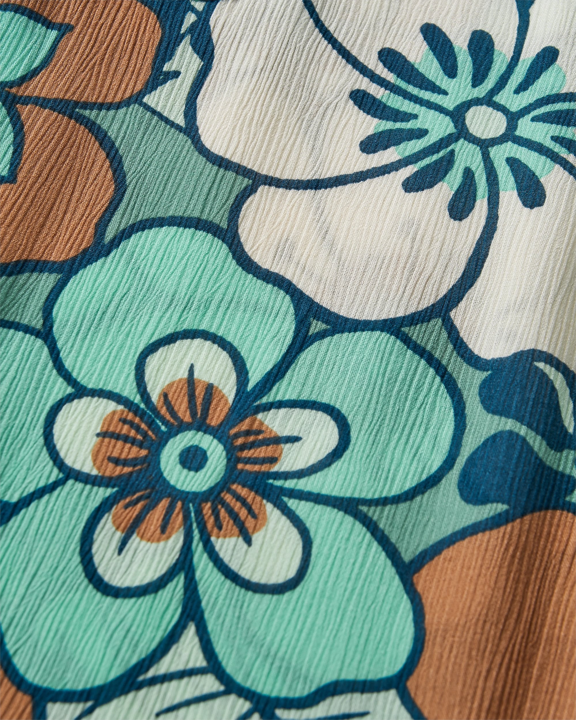 Someday Woven Trouser - Vintage Floral Aqua - Flatlay