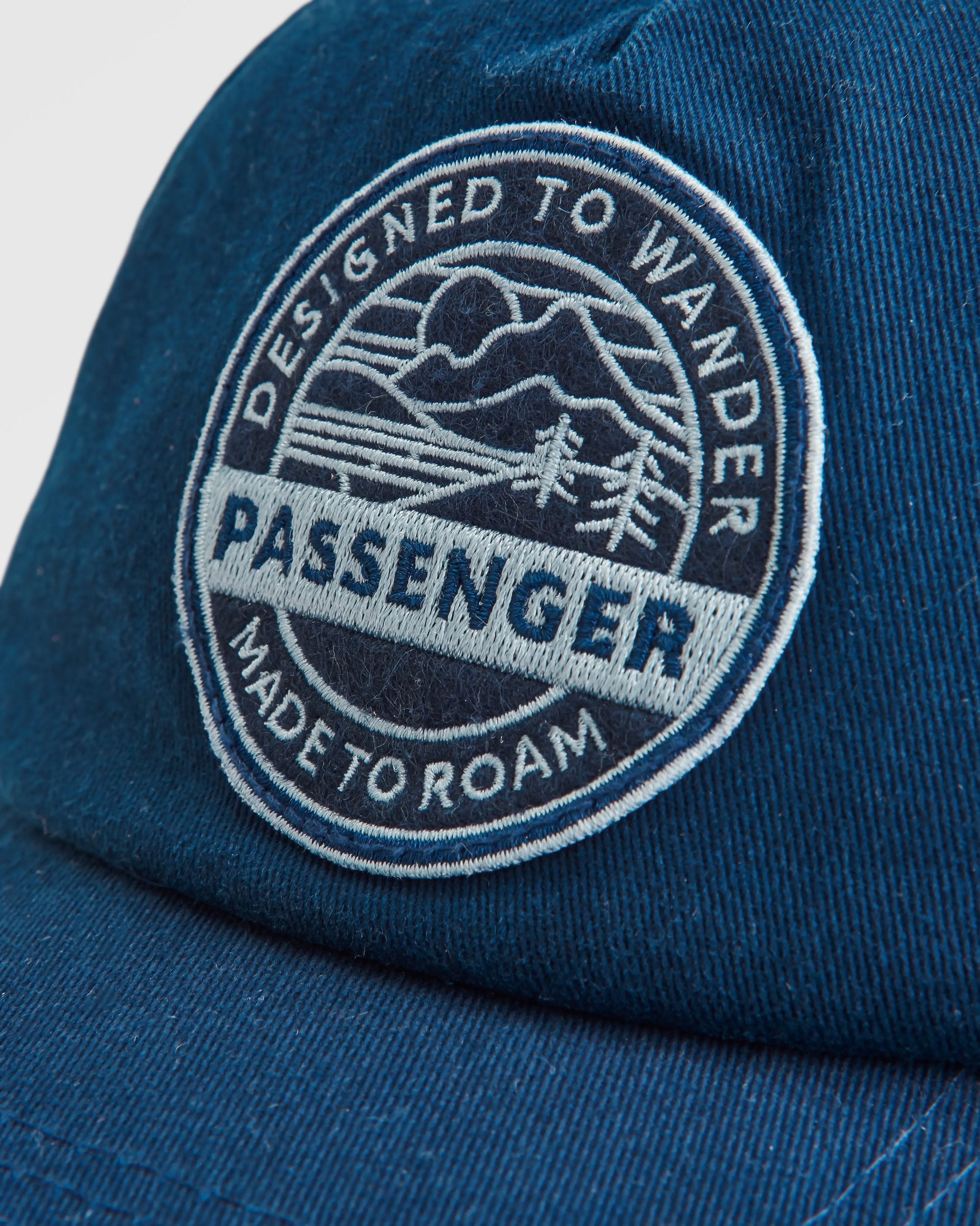 Odyssey Recycled 5 Panel Cap - Rich Navy - Flatlay