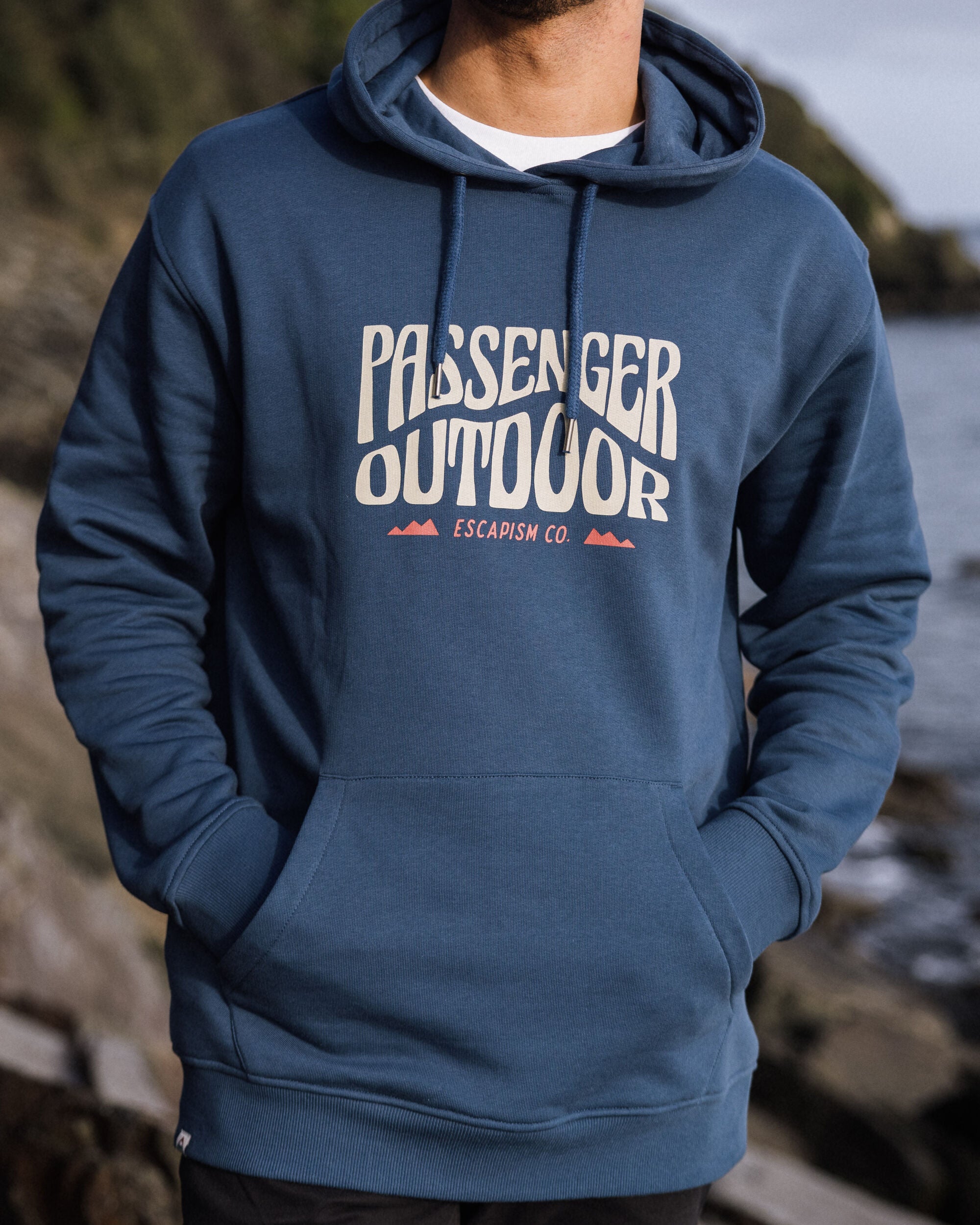 Yuca Organic Cotton Hoodie - Dark Denim - Lifestyle