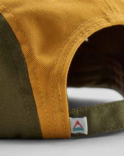 Waves & Trees Recycled 5 Panel Cap - Khaki