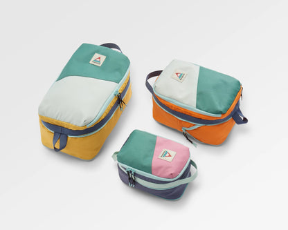 Packing Cube 4L - Spearmint/Deep Ocean - Flatlay