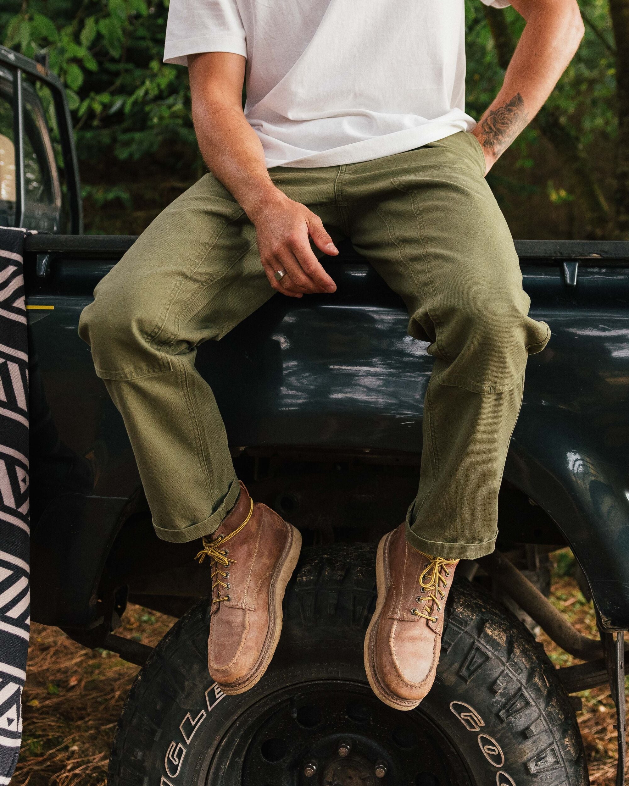 Vantage Organic Cotton Trouser - Khaki - Lifestyle