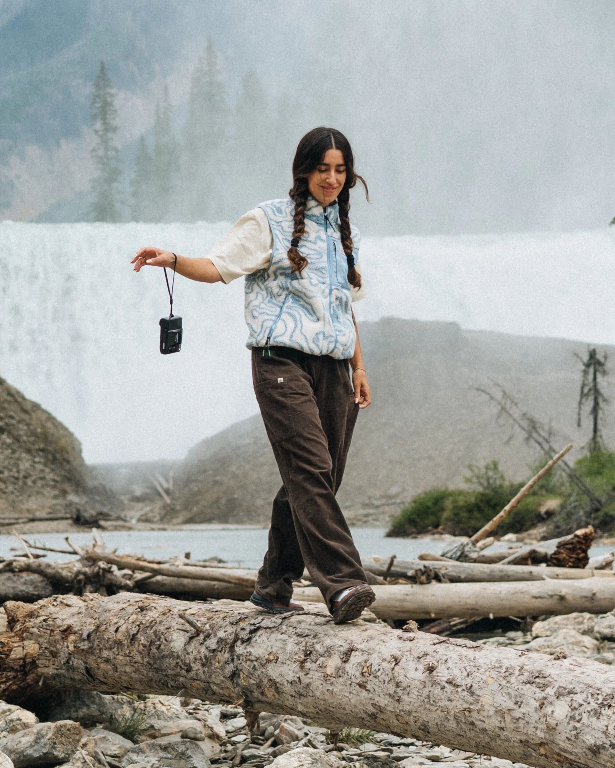 Someday Organic Cotton Corduroy Trouser - Coffee - Lifestyle