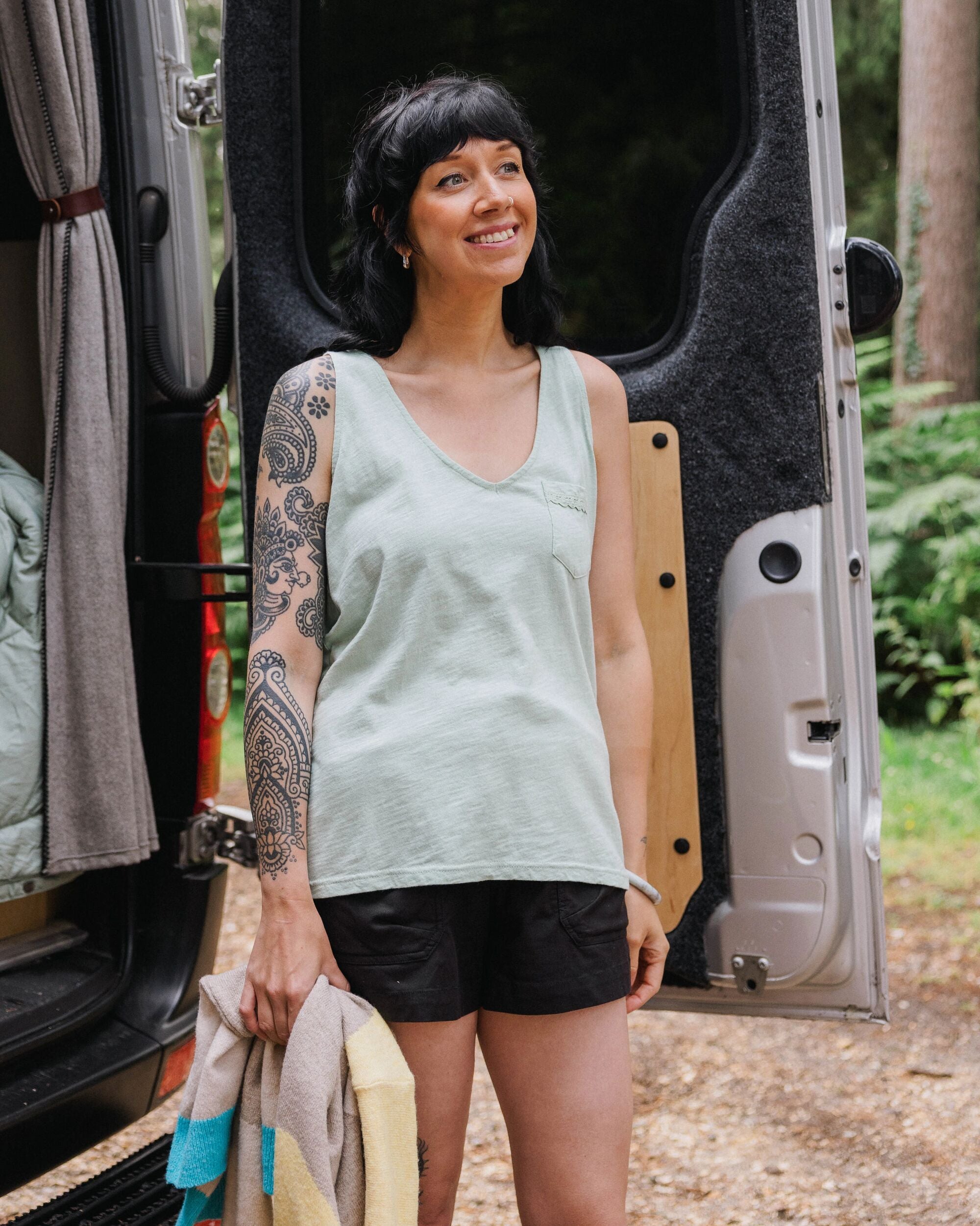 Rivergate Recycled Cotton Top - Spearmint - Lifestyle