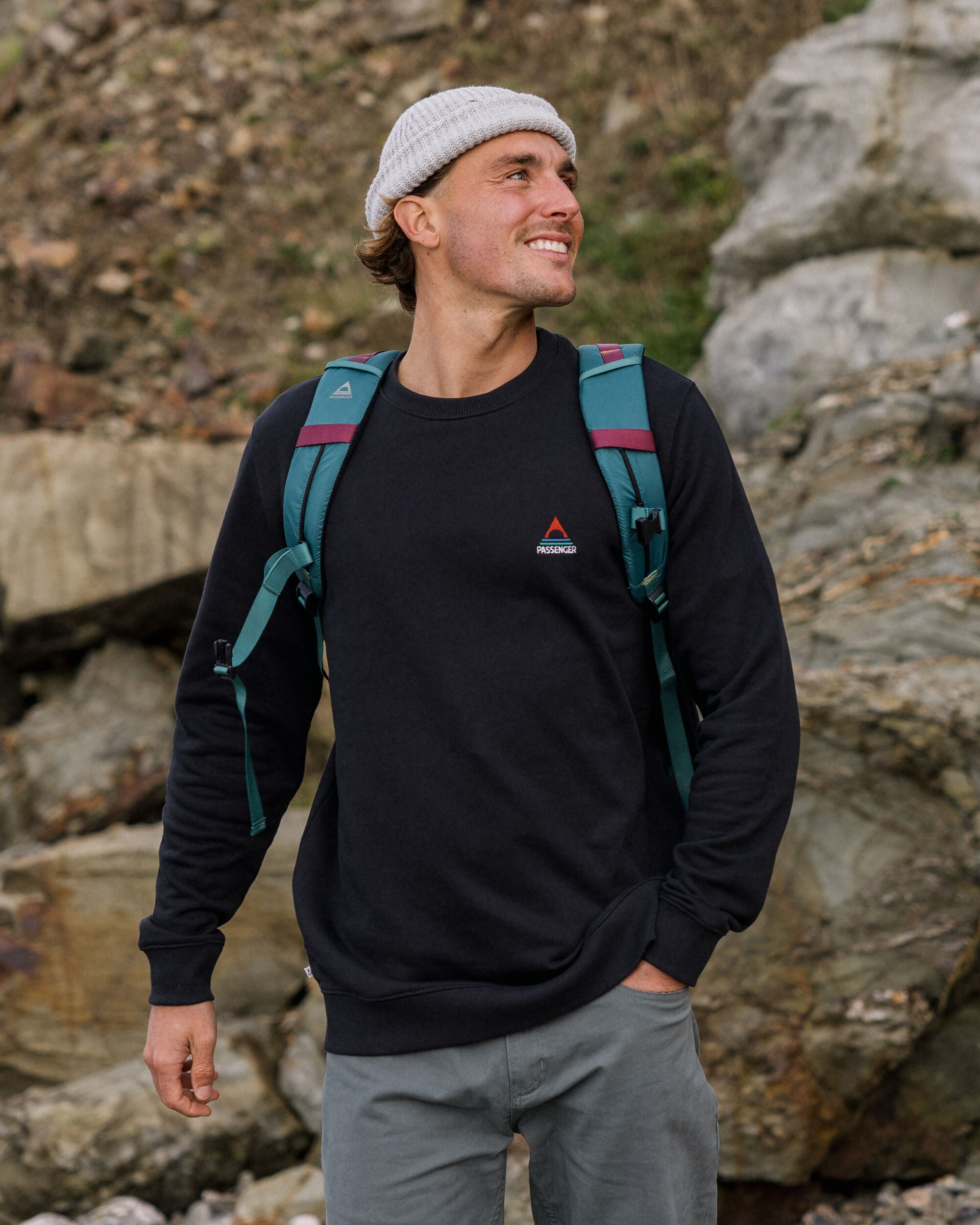 Vita Organic Cotton Sweatshirt - Black - Lifestyle - Male