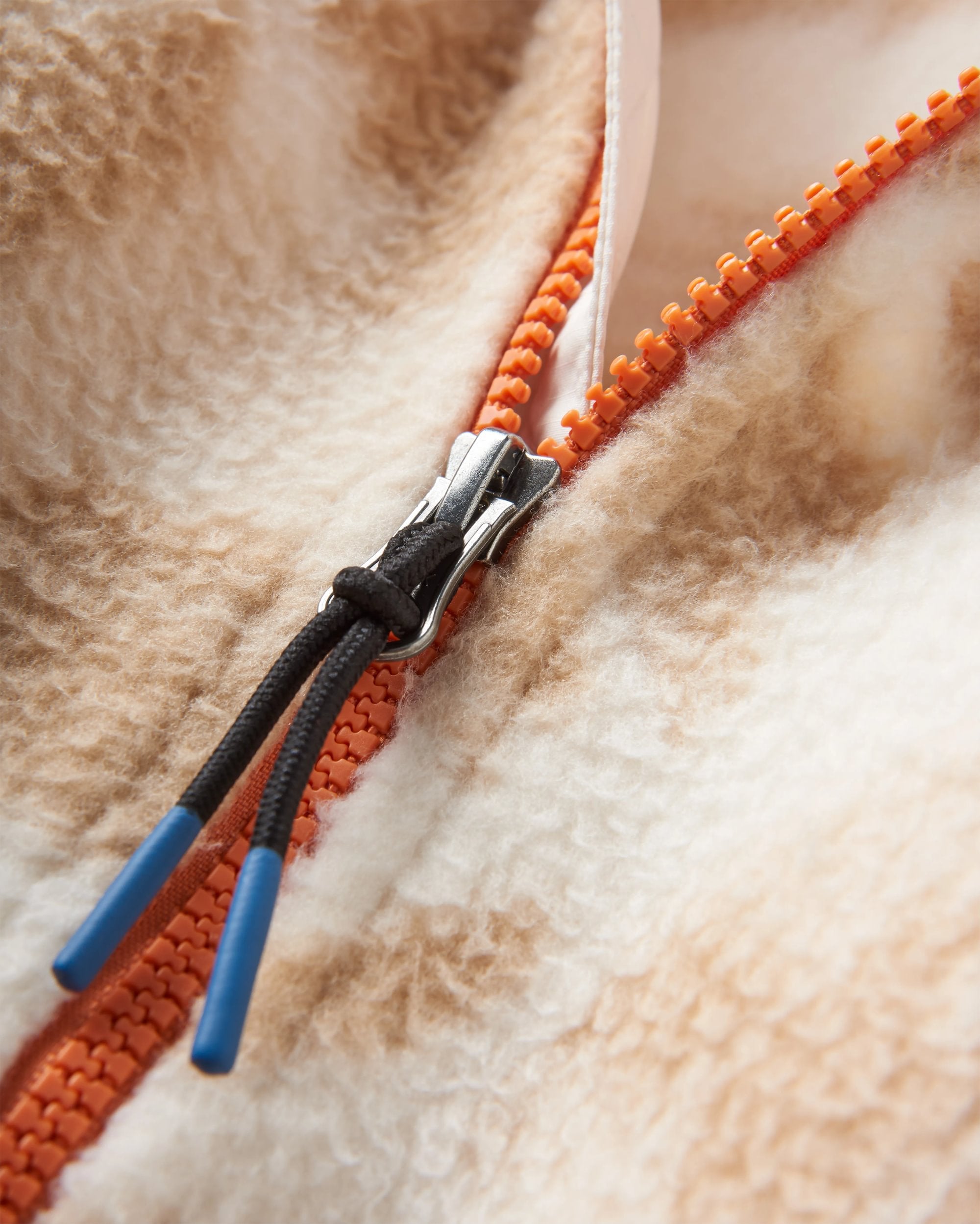 Fairbanks Full Zip Recycled Sherpa Fleece - Abstract Mountain Birch - Flatlay