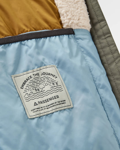 Lumi Insulated Parka - Faded Denim - Flatlay