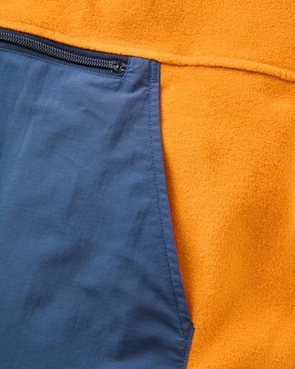 Alexander Hooded Polartec® Fleece - Sunrise Orange - Flatlay