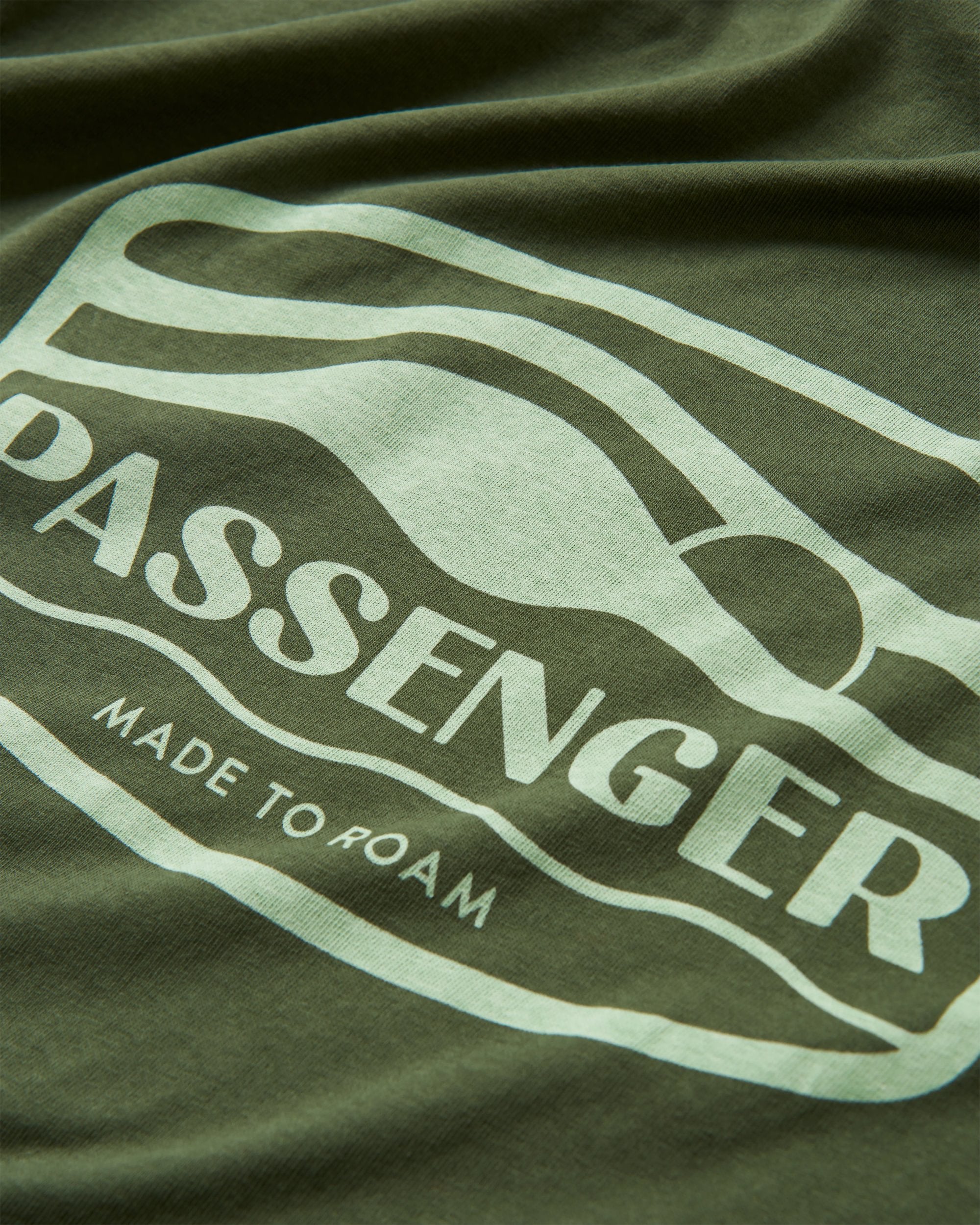 Rambler Recycled Cotton T-Shirt - Fir Tree - Flatlay