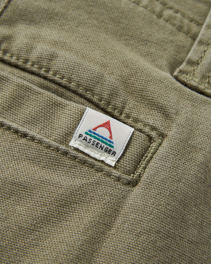 Lakeside Cargo Short - Dusty Olive - Flatlay