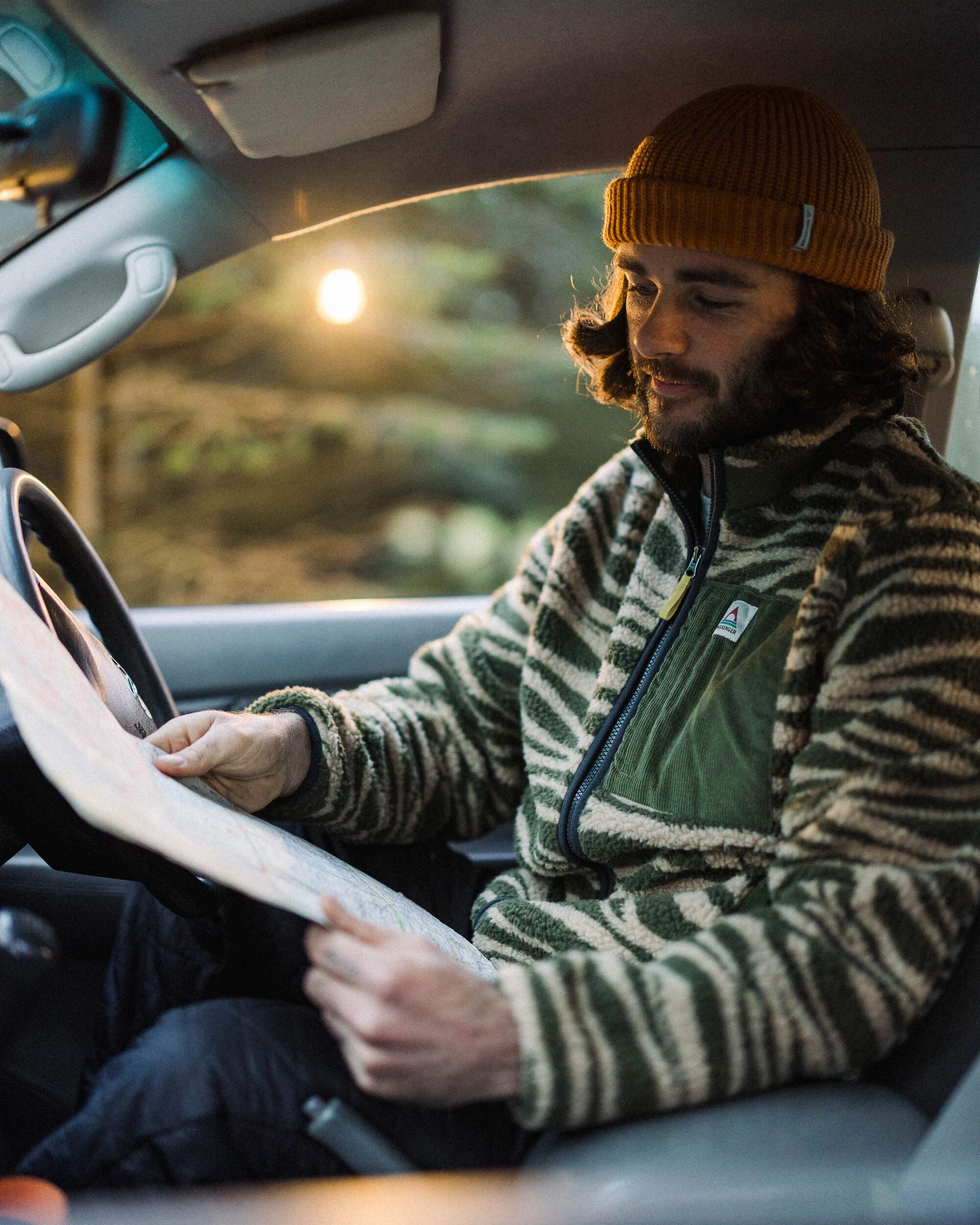 Trekker Recycled Deep-Pile Sherpa Fleece - Strata Khaki - Lifestyle