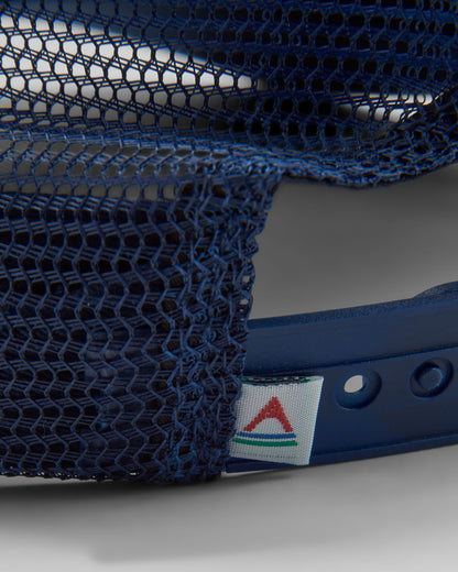 Passenger Organic Cotton Trucker Cap - Rich Navy - Flatlay