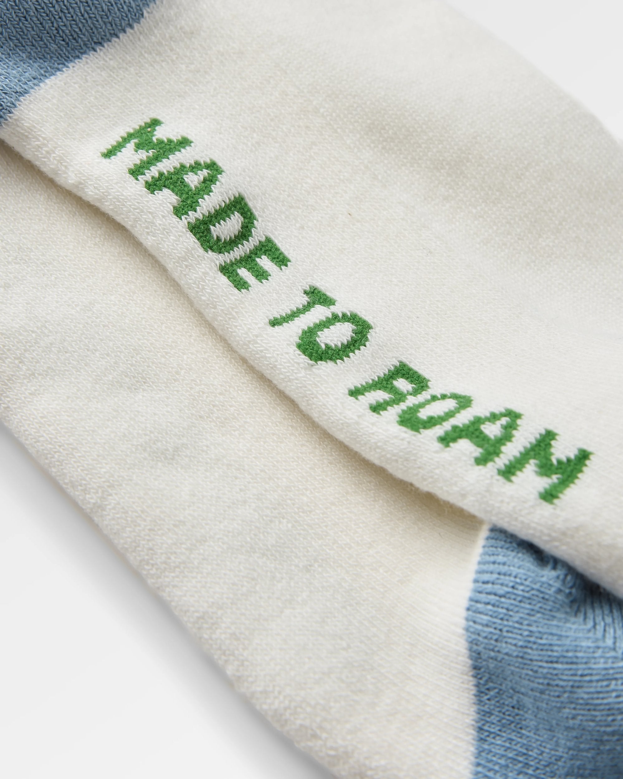 Organic Midweight Crew Socks - Birch - Flatlay