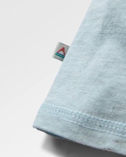 Odyssey Recycled Cotton Raglan T-Shirt - Ice Blue - Flatlay