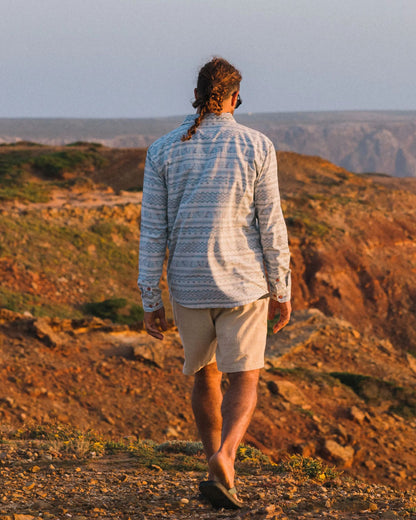 Amboro Organic Cotton Shirt - Mono Geo Birch  - Lifestyle