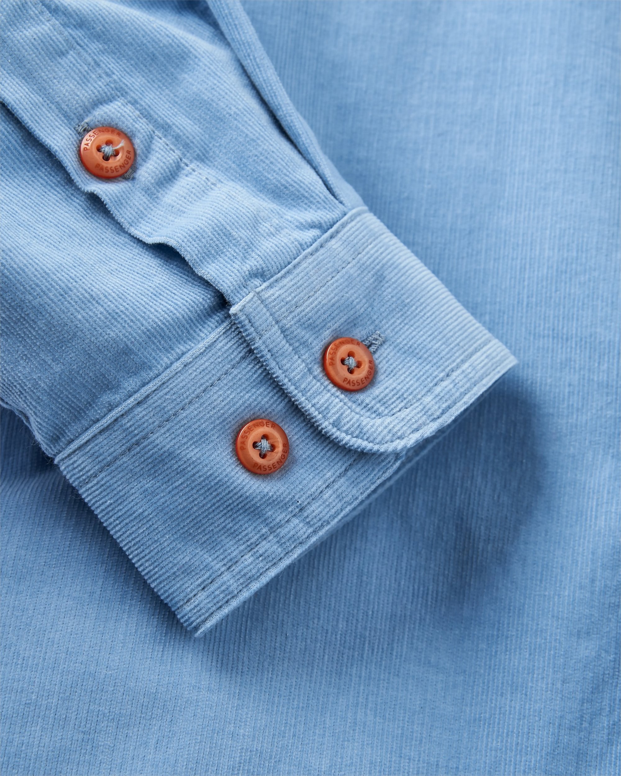 Backcountry Cord Light Shirt - Faded Denim - Flatlay