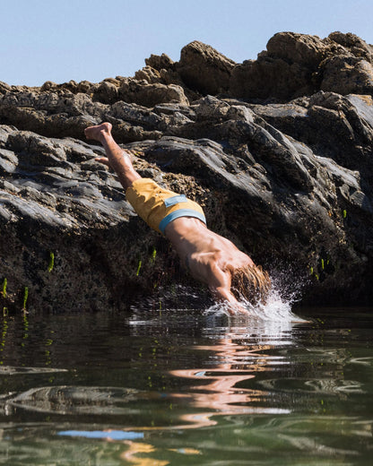 Cruiser NetPlus® Recycled 19" Boardshort - Spruce Yellow - Lifestyle