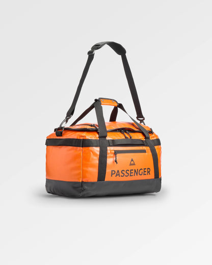 Roamer Recycled 40L Duffel Bag - Sunrise Orange - Flatlay