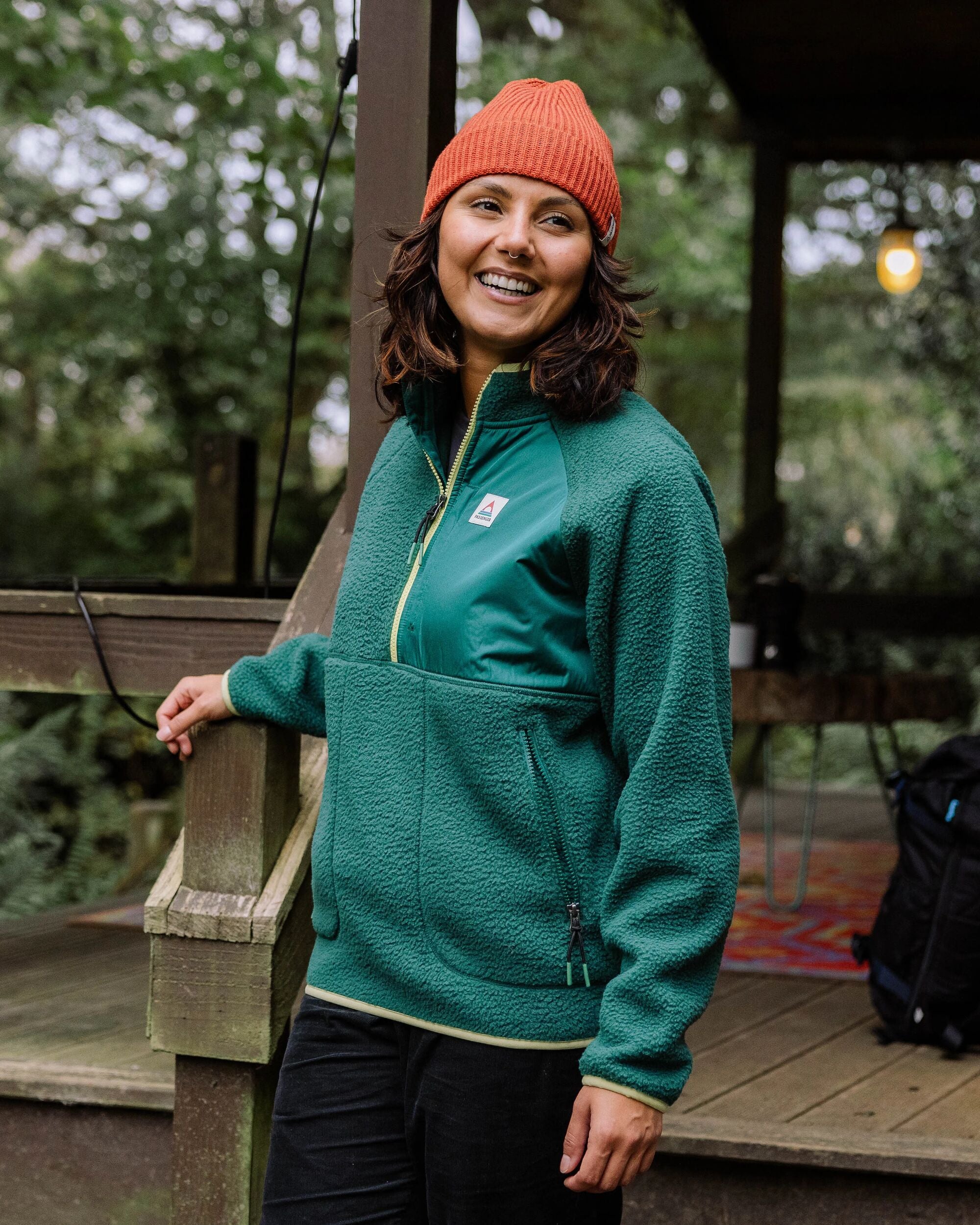 Home Recycled Sherpa Fleece - Rain Forest - Lifestyle