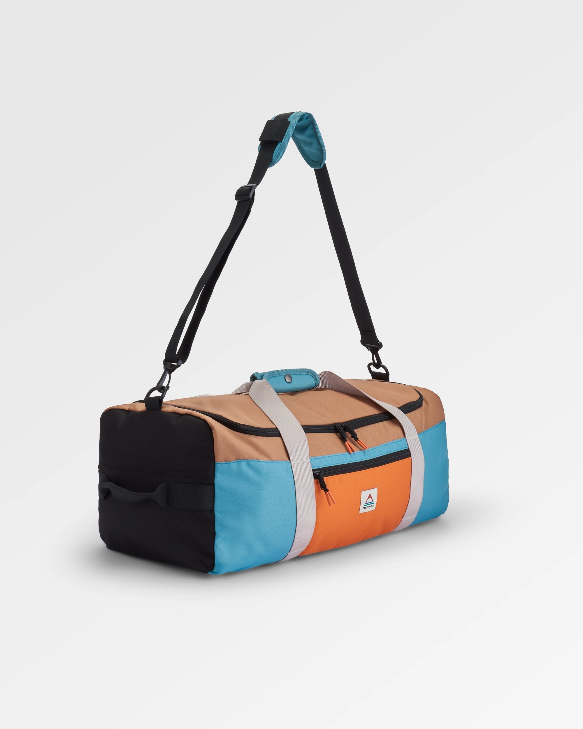 Boondocker Recycled 30L Duffel - Arctic/Retro Orange - Flatlay