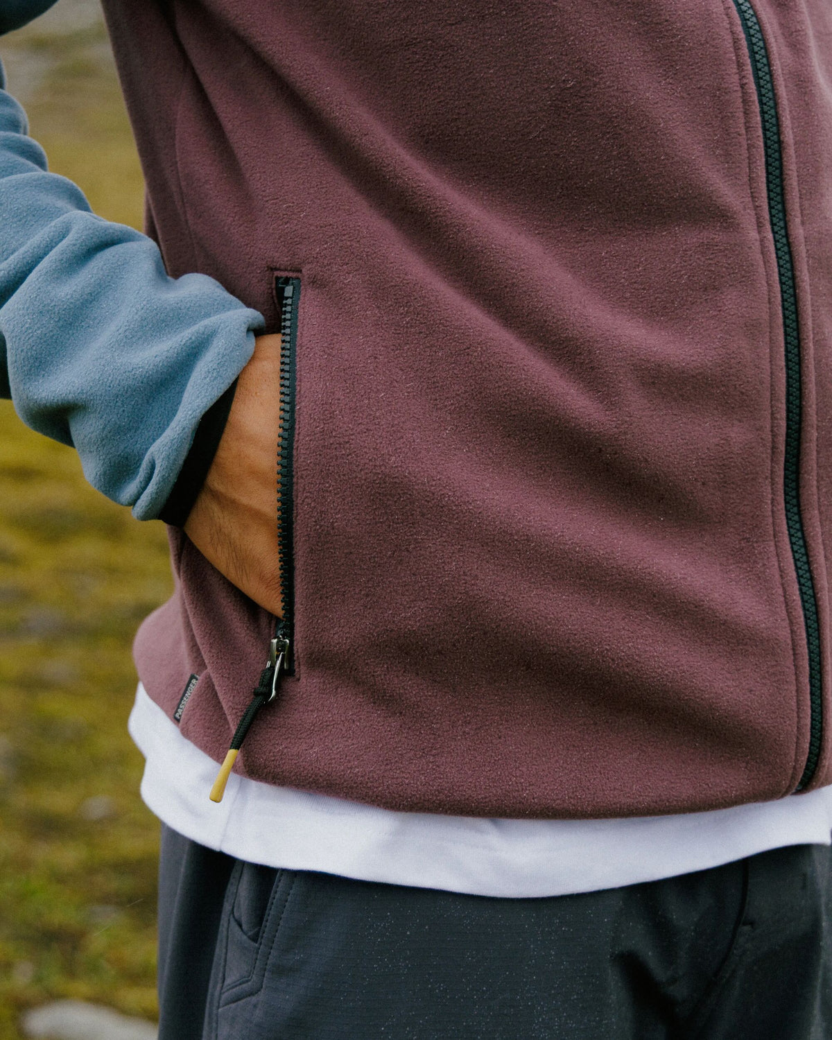 Set Off Polartec® Full Zip Fleece - Brambleberry/Stormy Blue - Lifestyle