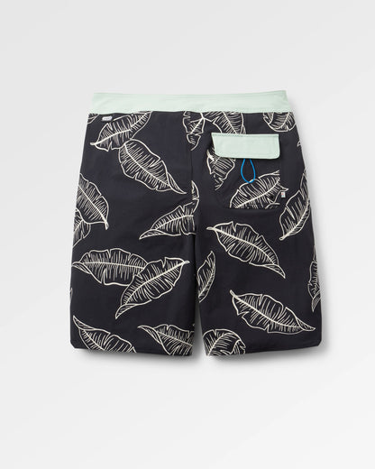 Cruiser Netplus® Recycled 21" Boardshort - Palm Faded Black - Flatlay