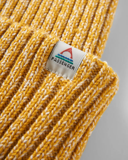 Fisherman Marl Beanie - Mustard Yellow