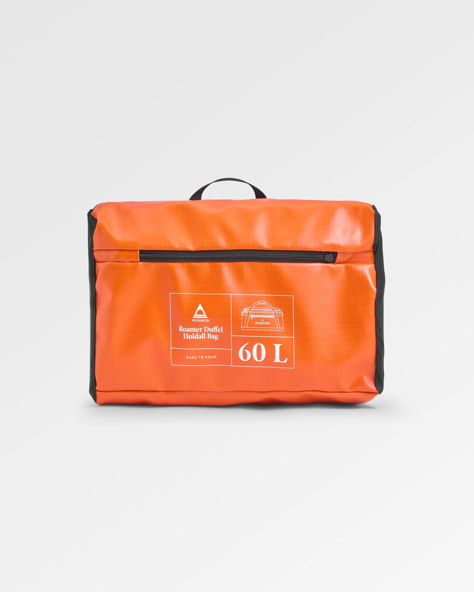 Roamer Recycled 60L Duffel Bag - Sunrise Orange - Flatlay