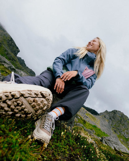 Trailscape Women's Waterproof Jacket - Stormy Blue/Pistachio - Lifestyle