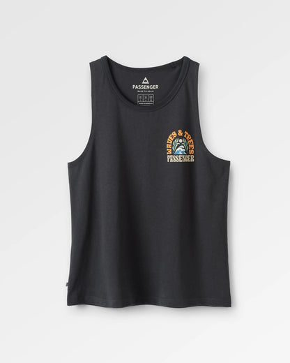 Dawning Recycled Cotton Vest - Black - Flatlay