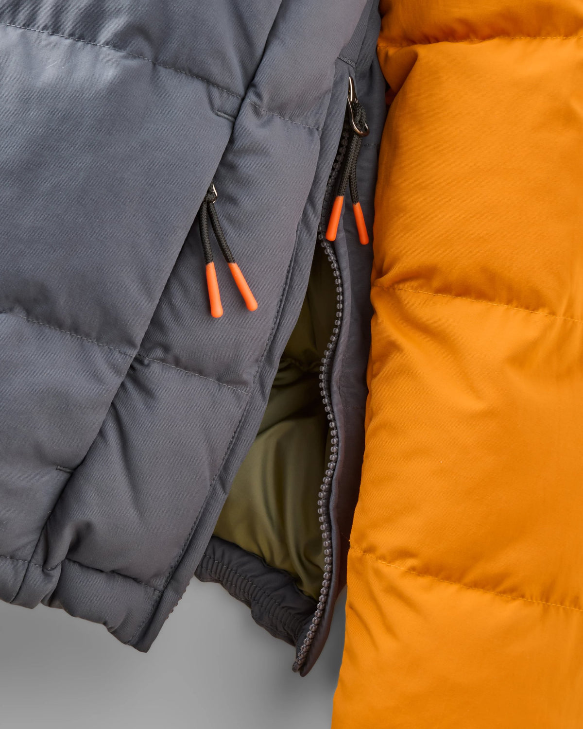 Ocean Heavyweight Insulated Anorak - Charcoal - Flatlay