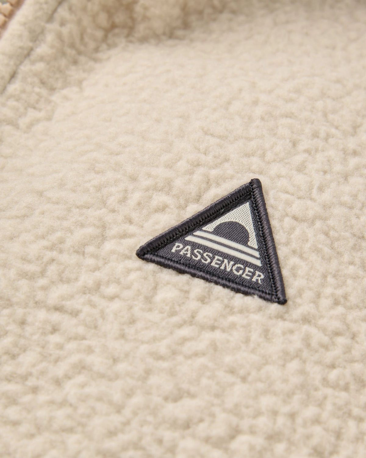 Home Full Zip Sherpa Fleece - Oatmeal - Flatlay