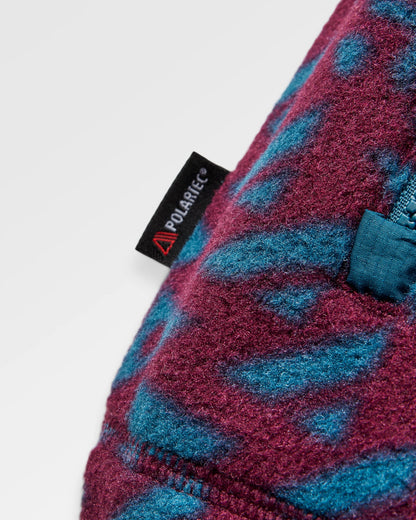 Dusk Recycled Polartec® Fleece - Diagonal Geo Fig - Flatlay