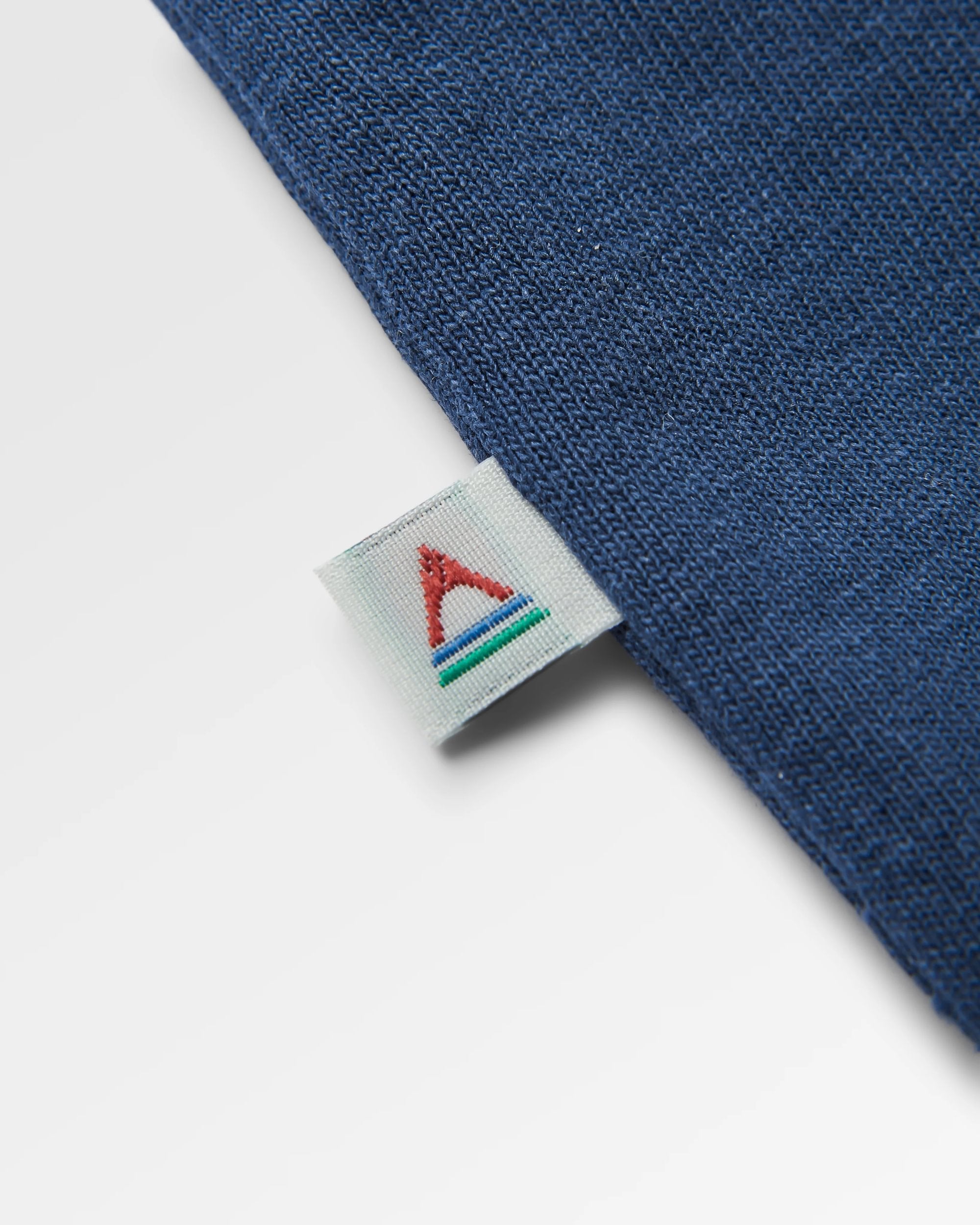 Roamer Men's Recycled Cotton T-Shirt - Rich Navy - Flatlay