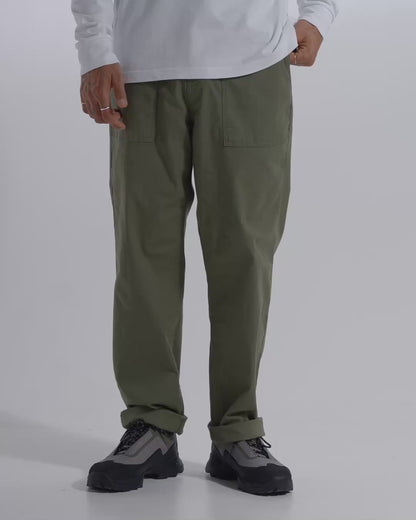 Kimmer Ripstop Cotton Trouser - Dusty Olive - 