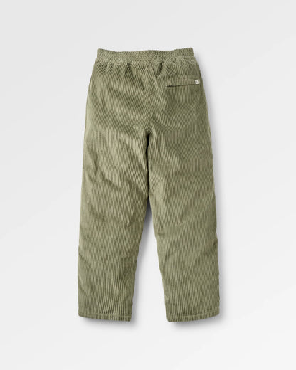 Bracken Lined Trouser - Dusty Olive - Flatlay