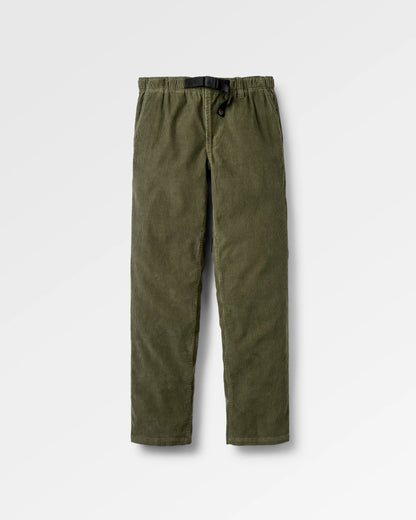 Adventurer Cord Trouser - Dusty Olive - Flatlay