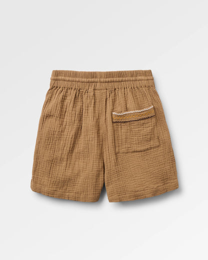 Waveney Short - Caramel Brown - Flatlay