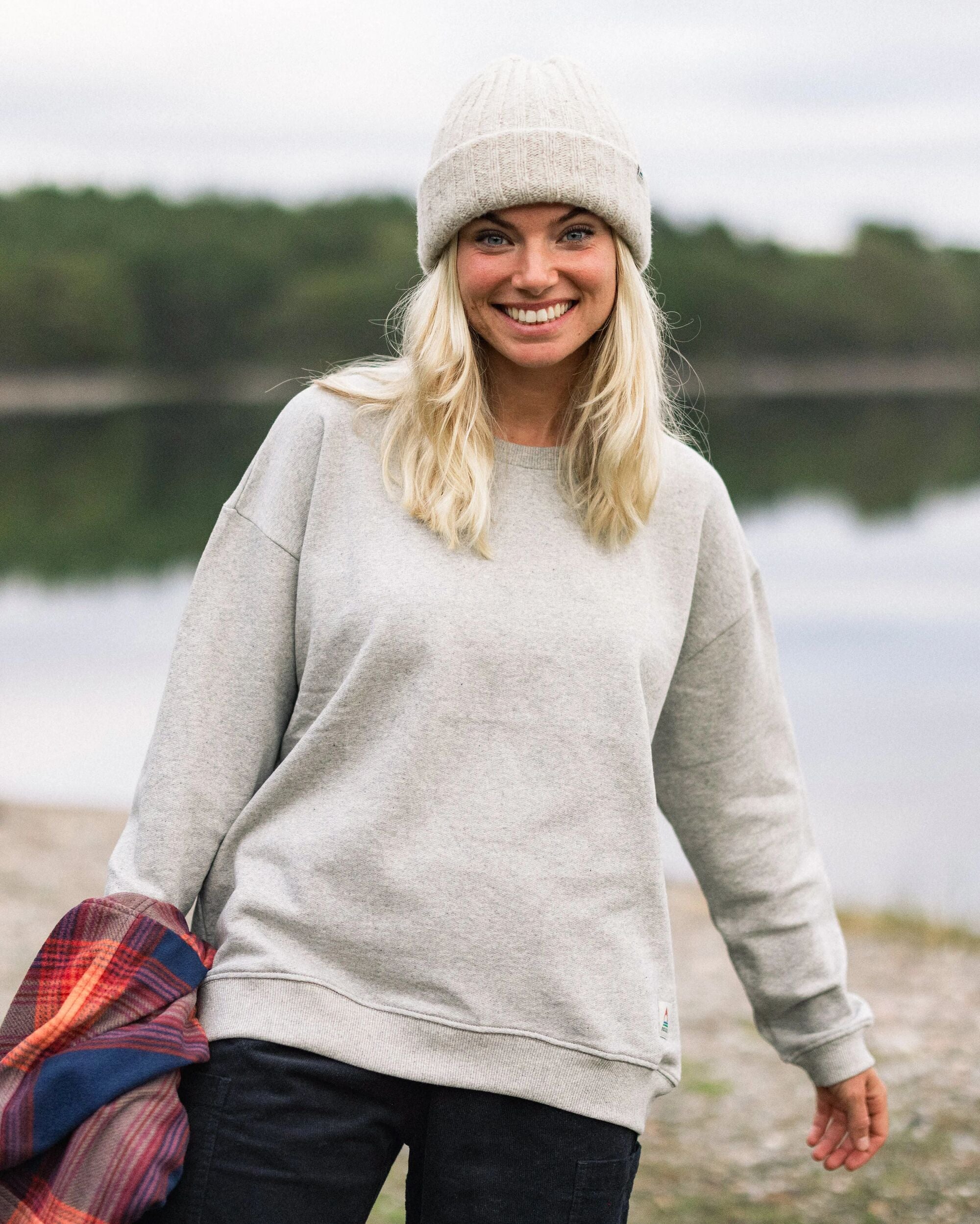 Heritage Women's Sweatshirt - Mid Grey Marl - Lifestyle